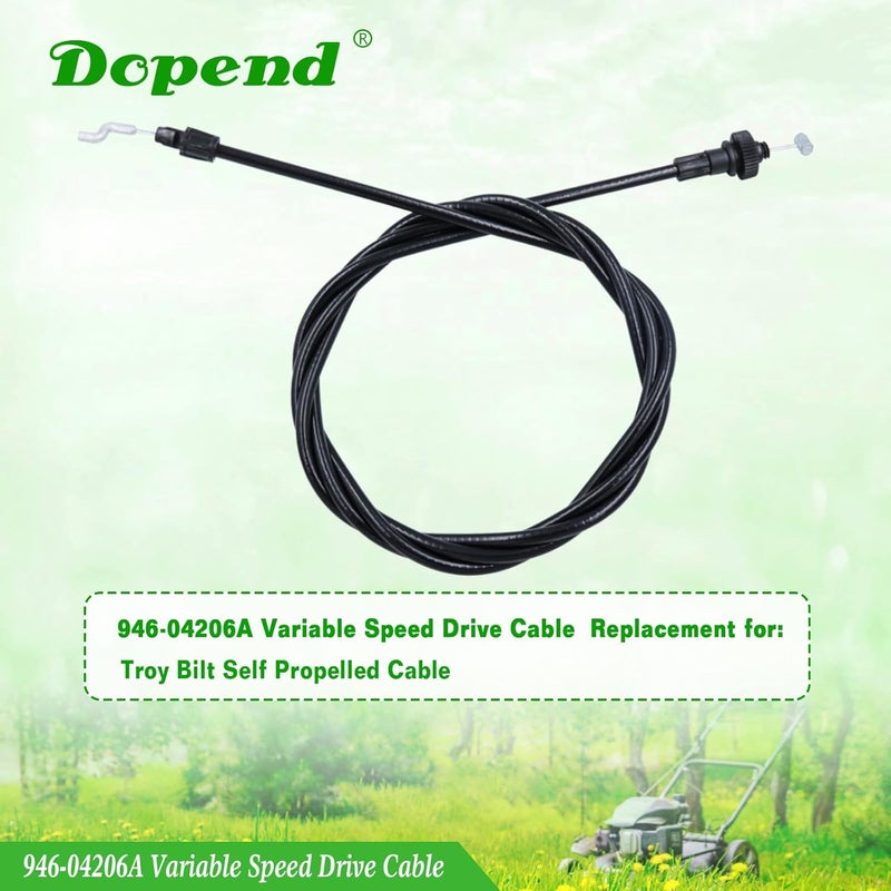 Dopend 946-04206A Variable Speed Drive Cable for MTD, Troy Bilt Self Propelled Cable, Replaces 746-04206, 746-04206A, 946-04206, 946-04206A - Image 2